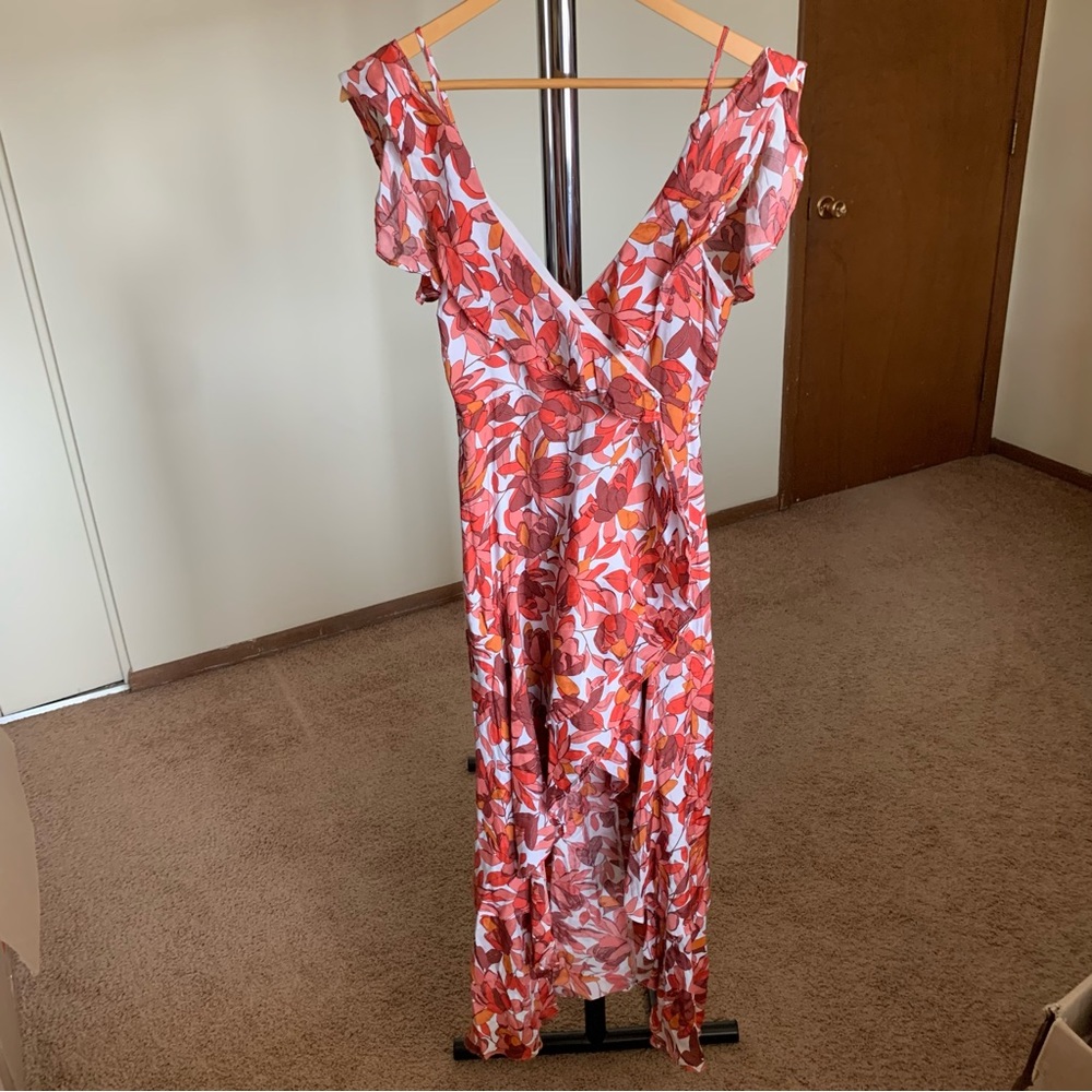 Bardot Frankie High Low Floral Maxi Dress 6 Small